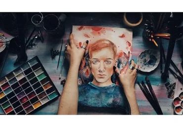 Онлайн курс по рисованию лиц акварелью (Лина Жолобова)