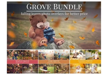 [Etsy.com] Фотоналожения Желтые листья