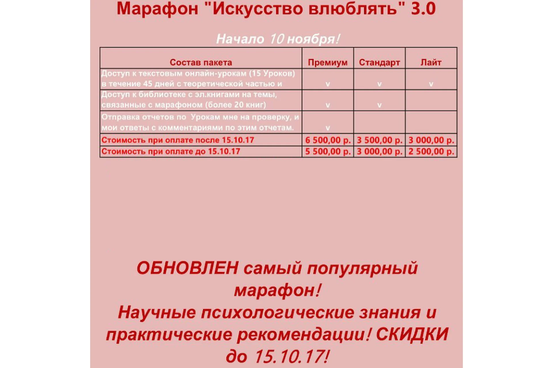Искусство влюблять 1.0 Пакет «Лайт» (Натали Романистка), фото 1 из 1.
