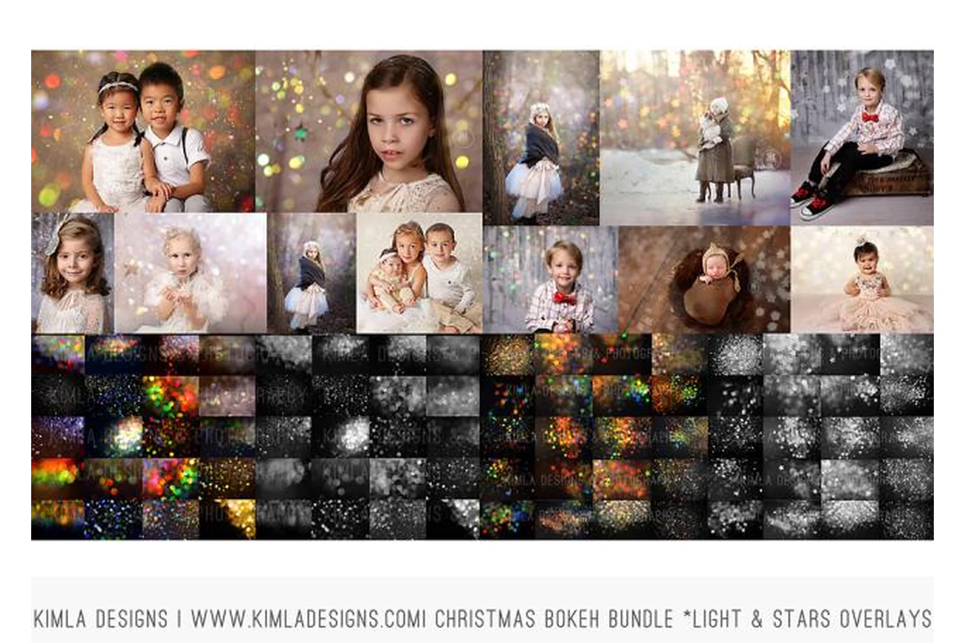 [Kimladesigns.com] Фотоналожения New Christmas Bokeh Photo Overlays, фото 1 из 1.