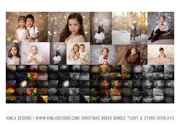 [Kimladesigns.com] Фотоналожения New Christmas Bokeh Photo Overlays