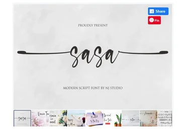 [Creativefabrica] Sasa Font (NJStudio)