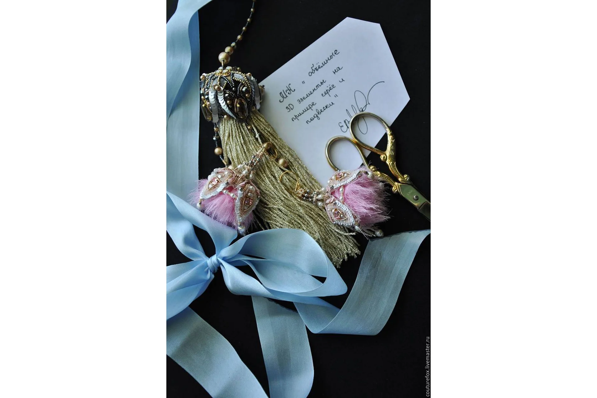 Объемные 3D элементы на примере серег и подвески (Katrina Mayzengelter), фото 1 из 1.