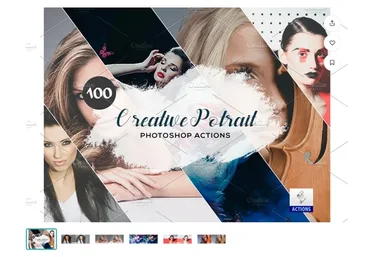 [Creative Market] 100 Creative Potrait Photoshop Action / Пресеты для фото (DreamColor)