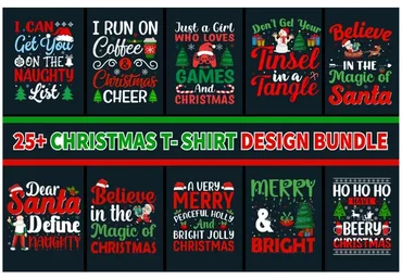 [Creativefabrica] Christmas T-Shirt Design Bundle (rajjdesign)