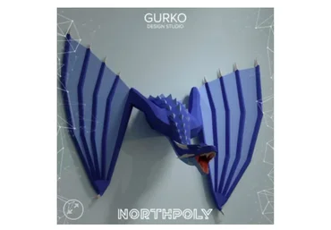 [gurkostudio] Вылезающий дракон из стены (Илья Гурко)