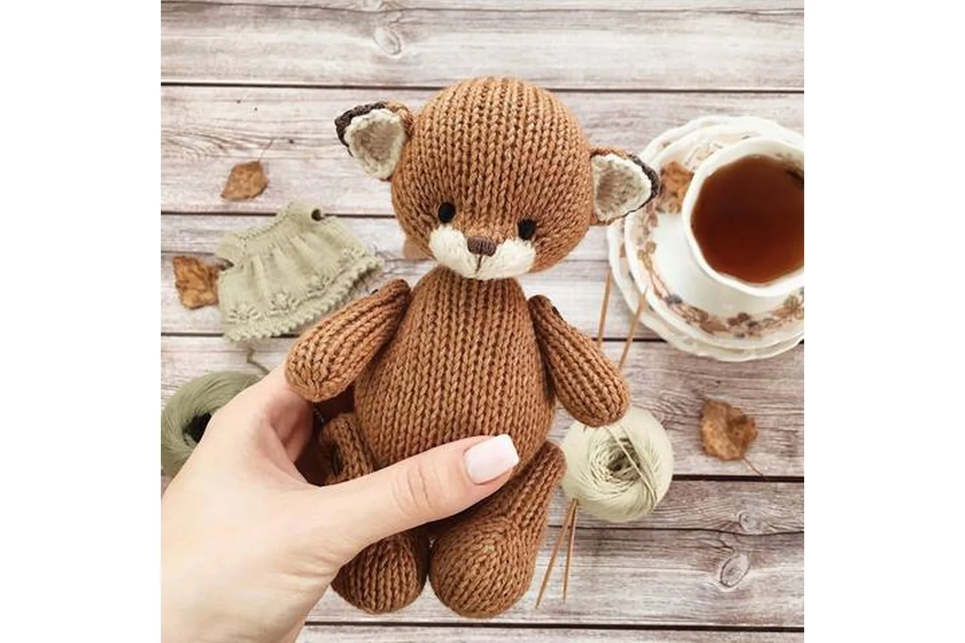 Вязание спицами. Лисенок  (evgeniya_and_ludmila), фото 1 из 1.