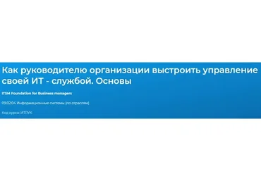 Как руководителю организации выстроить управление своей ИТ - службой. Основы (Данил Динцис)
