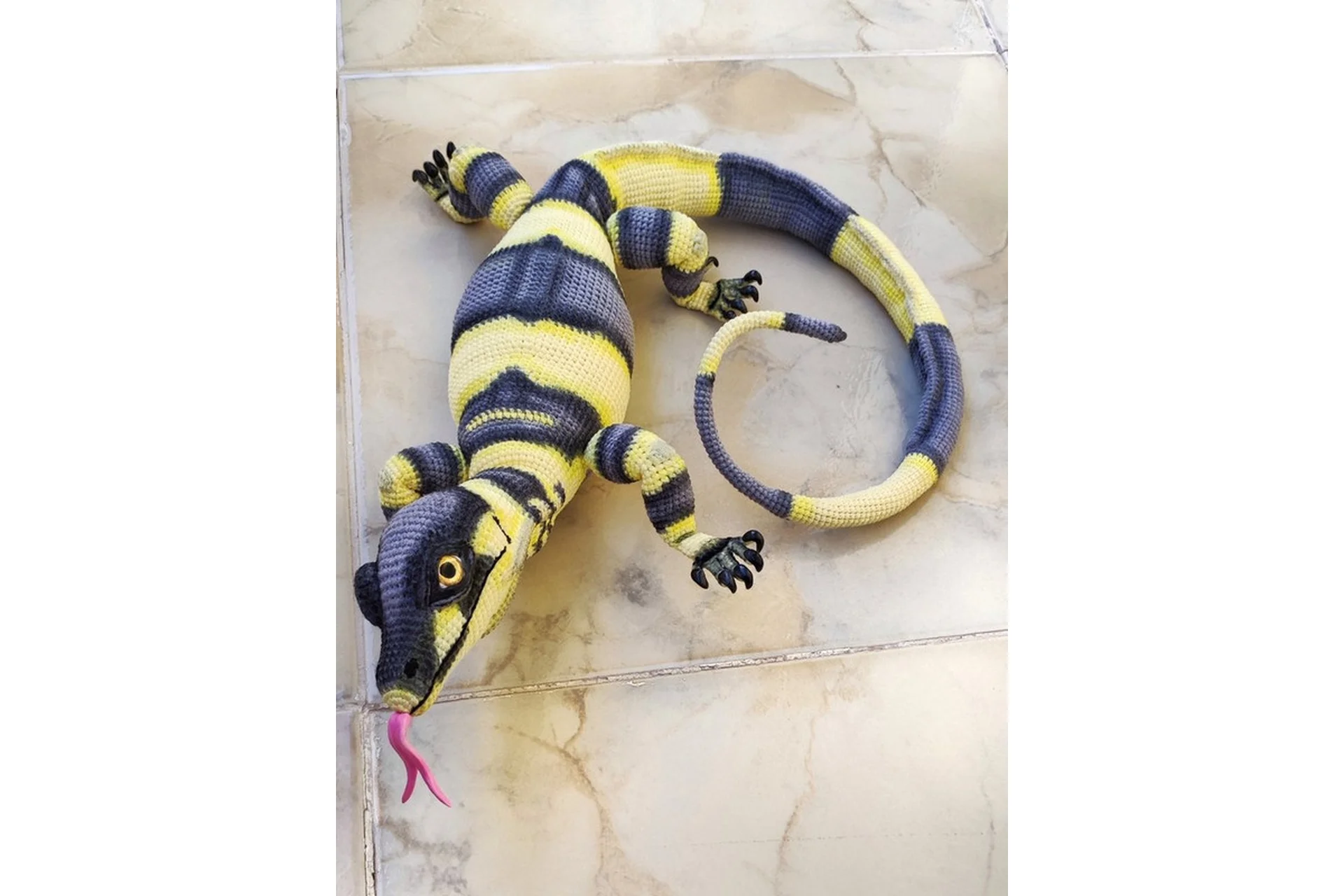 Вязаный Варан в натуральную величину (Ксения Абдулина), фото 1 из 1.