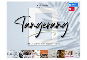 [Creativefabrica] Tangerang Font (aminmario)