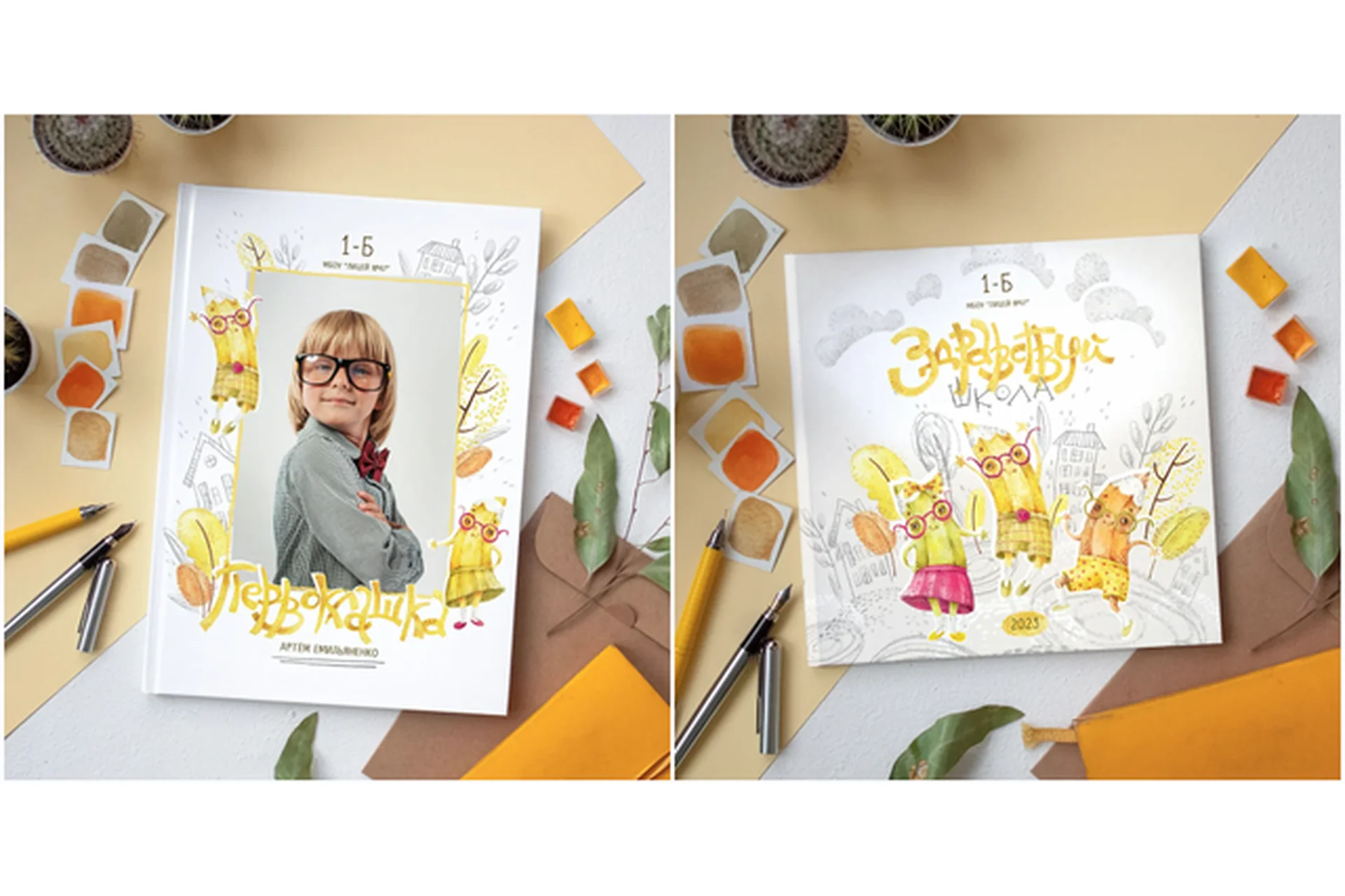 Шаблон выпускной фотокниги Дизайн "Карандаши" (Ксения Фёдорова), фото 1 из 1.