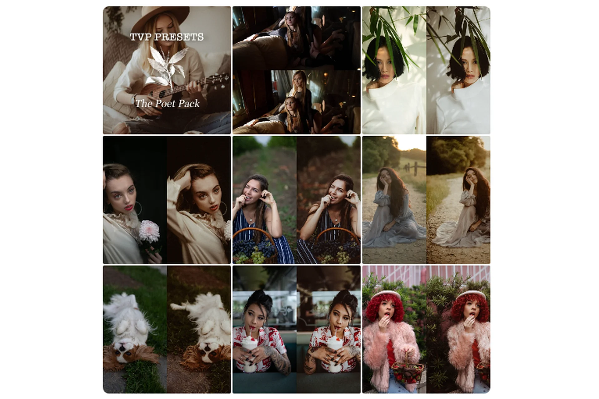 Портретные пресеты. The Poet Pack + Mobile (Tricia Victoria), фото 1 из 1.