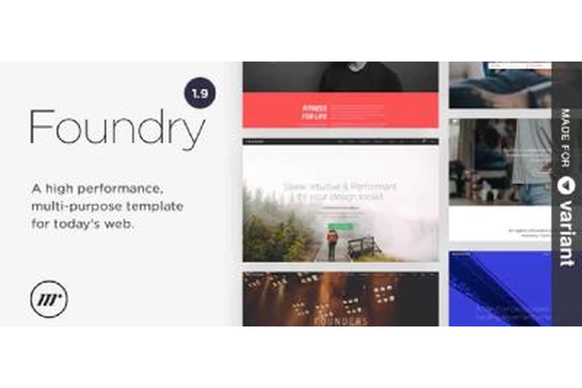 [themeforest] Foundry - многоцелевой HTML + Page Builder, фото 1 из 1.