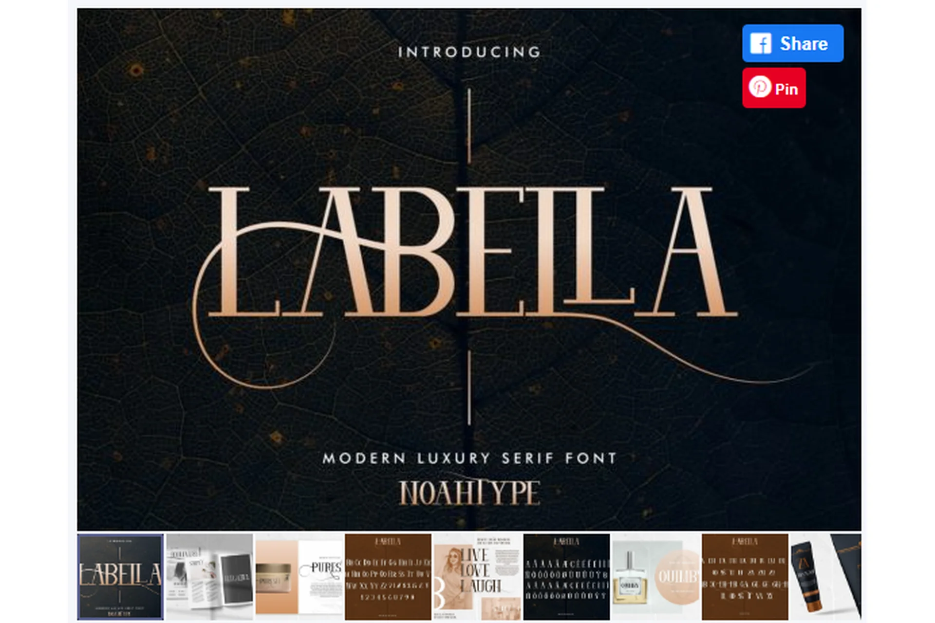 [Creativefabrica] Labella Font (NoahType), фото 1 из 1.