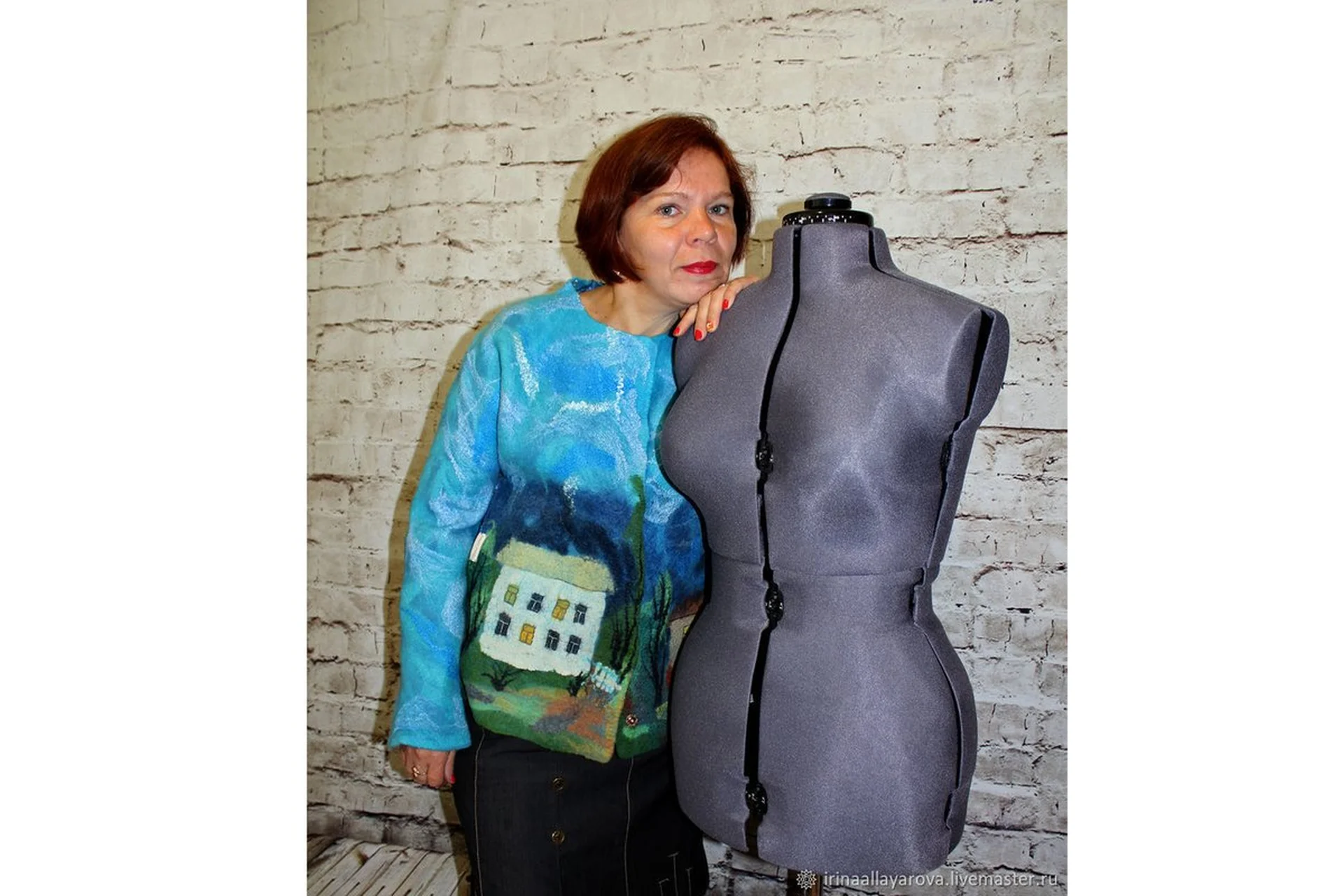 Жилет с рисунком «Город» (Ирина Аллаярова), фото 1 из 1.