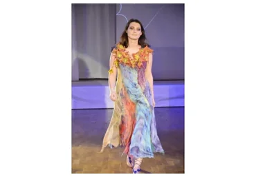 Летнее платье «Русалка» из крашеной марли (Елена Смирнова)