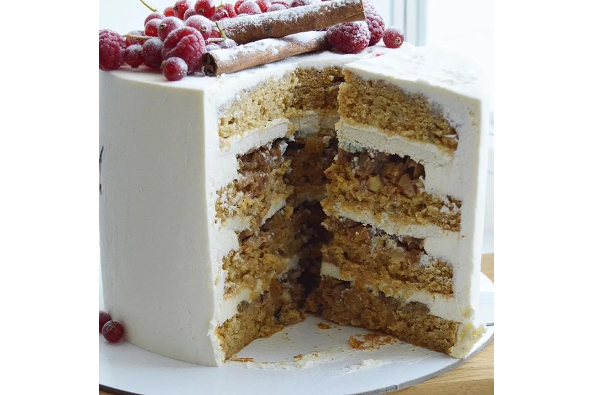 [selfsweets_spb] Торт «Груша-орех-голубой сыр». Технологическая карта (Юлия Залесских), фото 1 из 1.