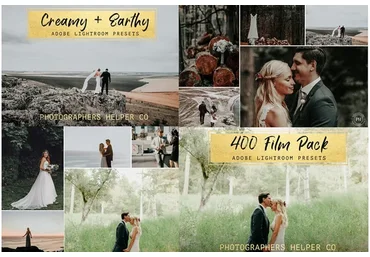 [CreativeMarket] Свадебные пресеты. Creamy & Earthy, 400 Film LR Preset Pack