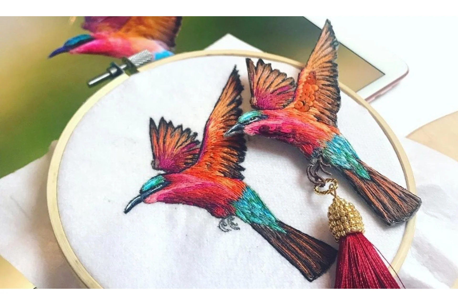 [Студия Твори] Курс по вышивке броши «Щурка», фото 1 из 1.