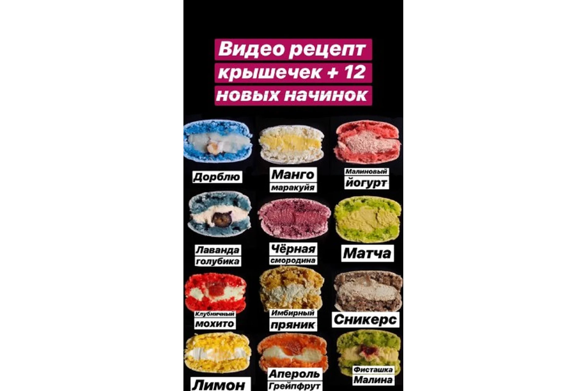 Макарон. Крышечки + 12 новых начинок (Алина Павлова), фото 1 из 1.