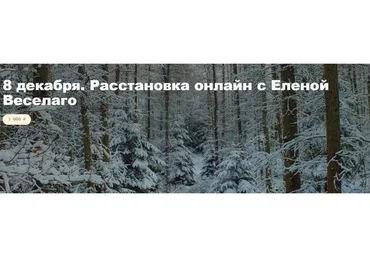 Расстановка онлайн с Еленой Веселаго. 8 декабря 2021 (Елена Веселаго)