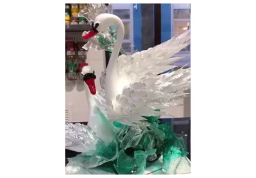 Работа с изомальтом. Создание фигуры «Лебедь» (Елена Шрамко)