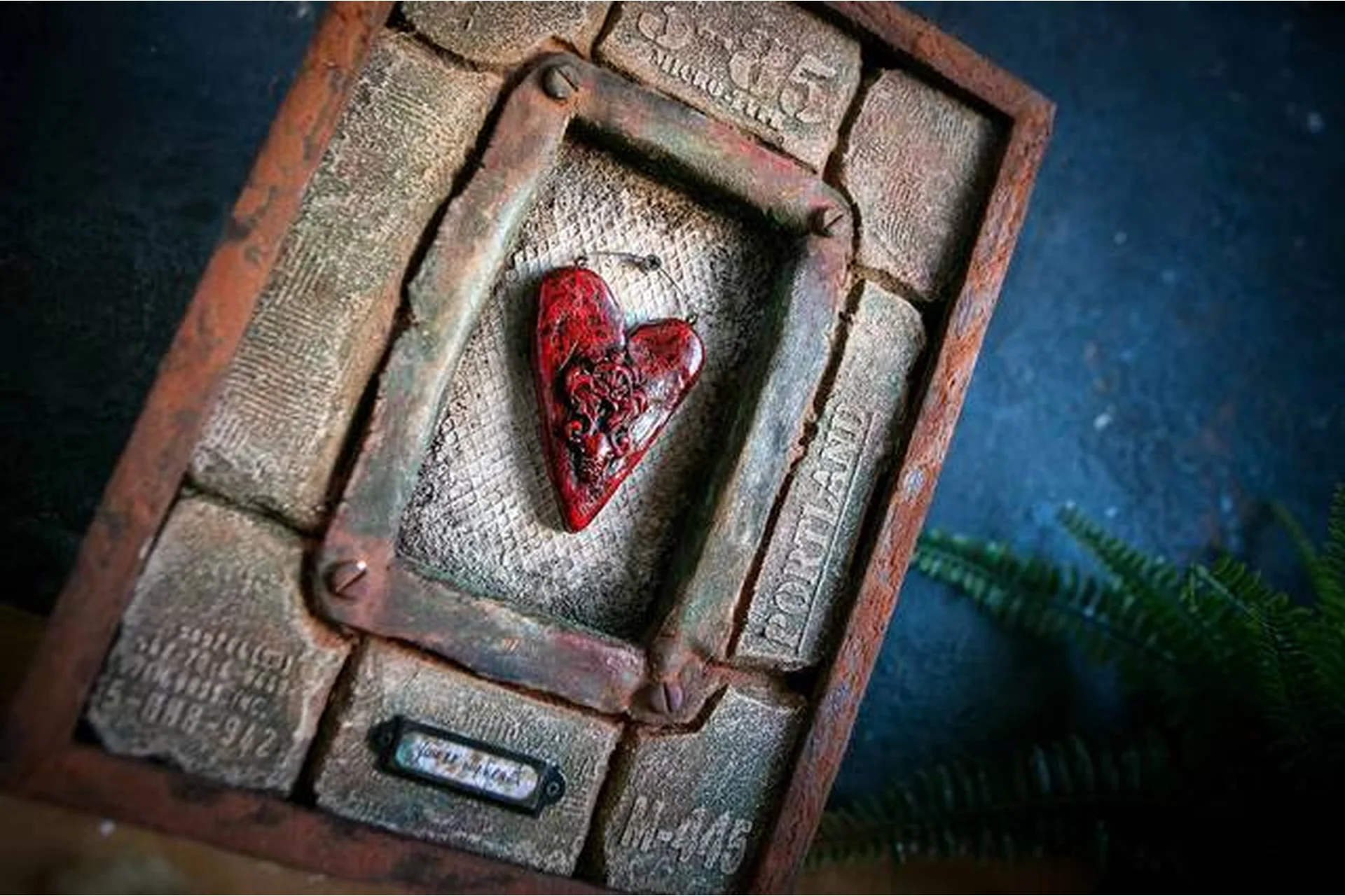 [yadecor] Панно в стиле Лофт Мое сердце (Елена Якимова), фото 1 из 1.