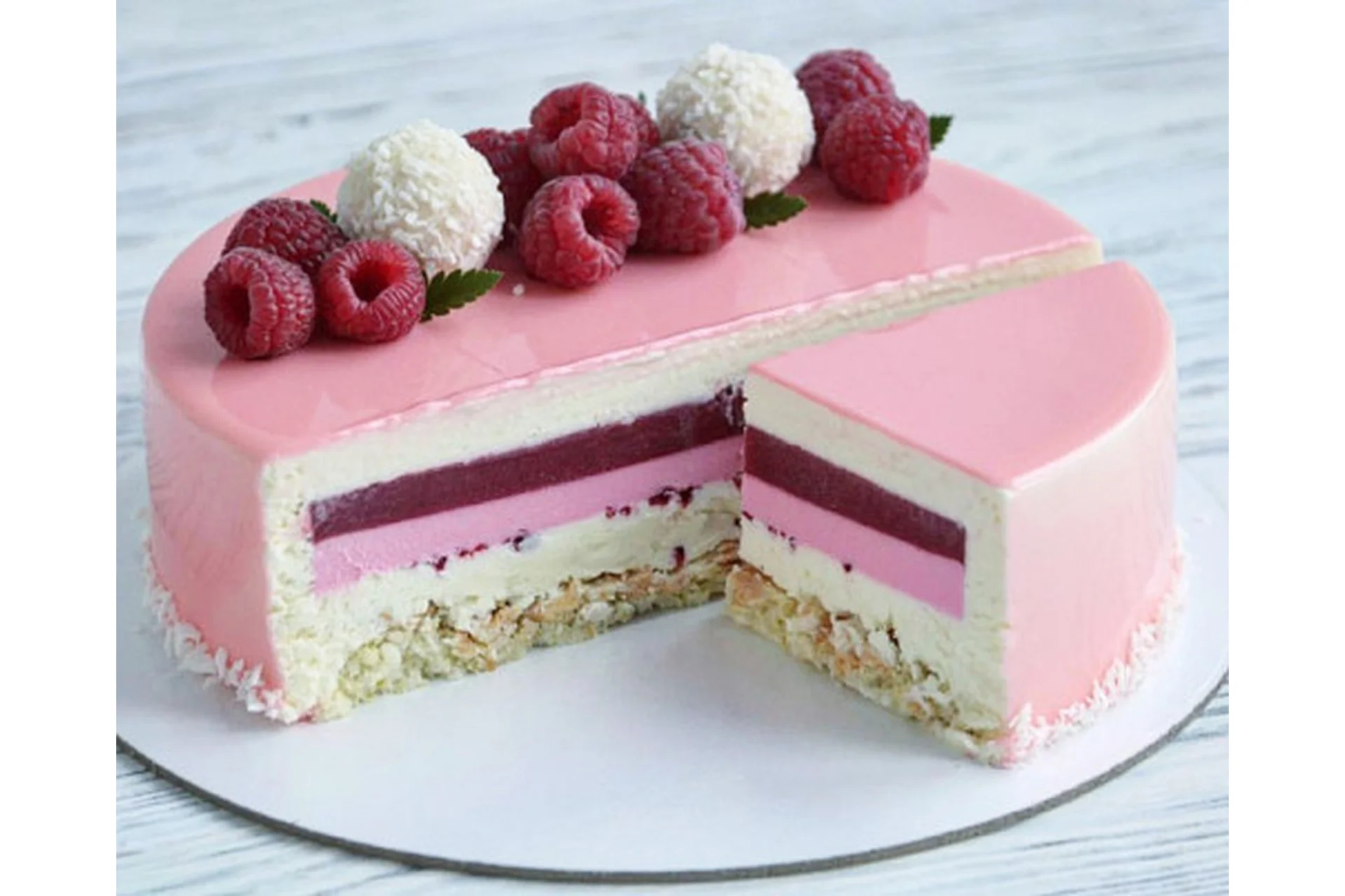 Муссовый торт «Малиновый поцелуй» (Альмира Нуриева), фото 1 из 1.