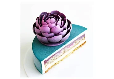 [Blincake] Мусовый торт «Вишня-фундук». Сборка шоколадного пиона