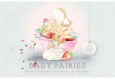 [Сreativefabrica] Baby Fairies (Anna Babich)