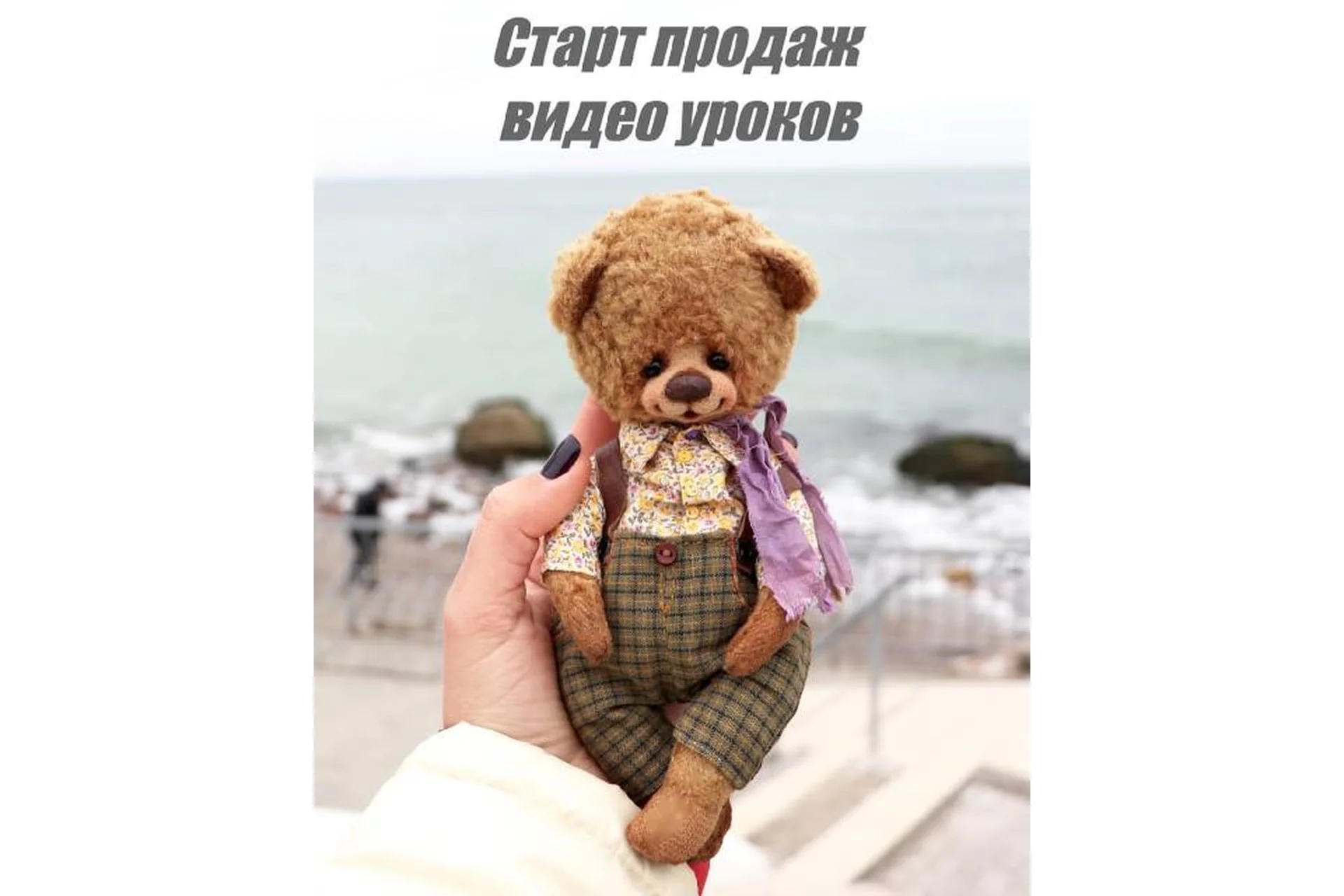 Мишка Тедди с валяной мордочкой (Юлианна Найдина), фото 1 из 1.