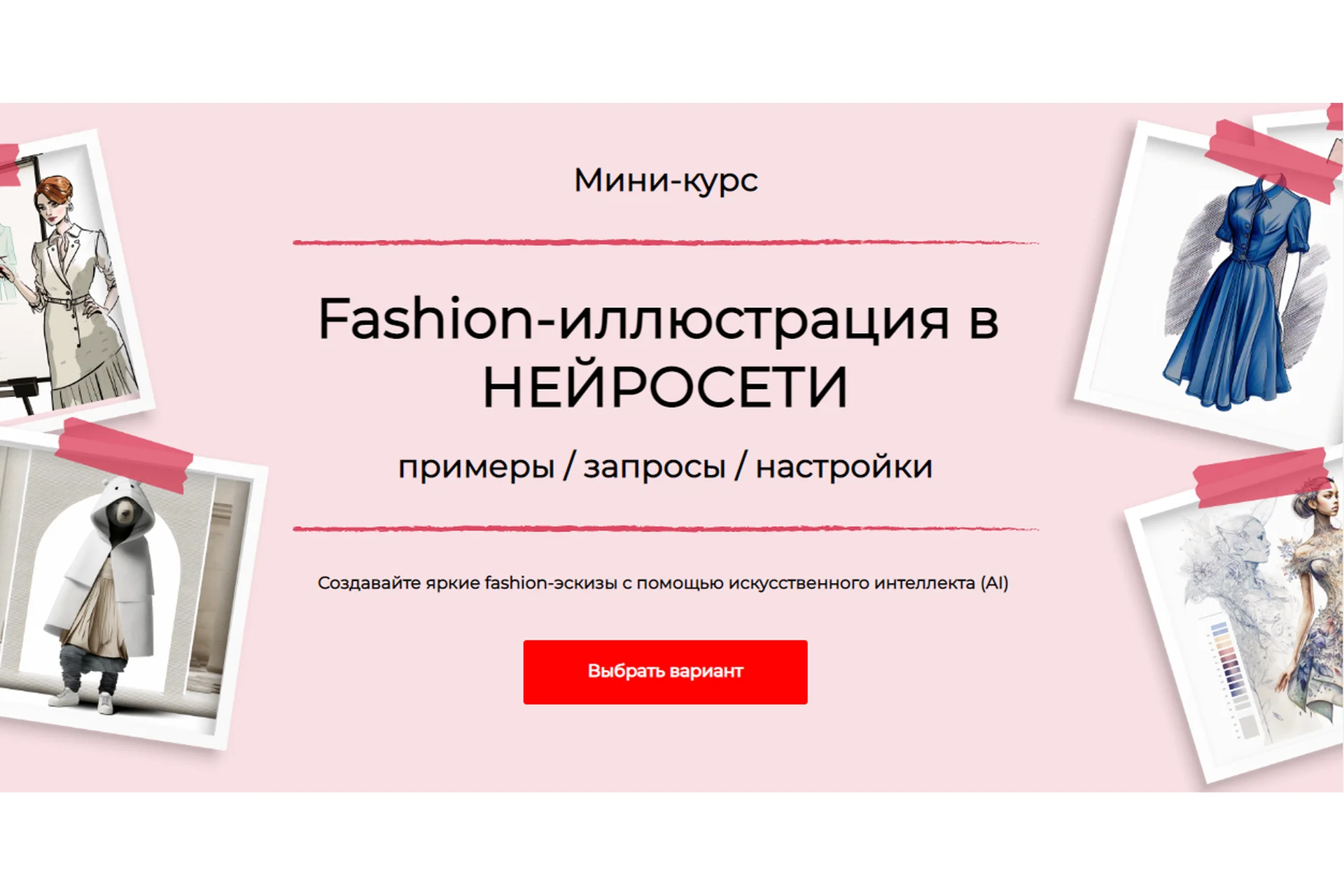 Fashion-иллюстрация в нейросети. Тариф Стандарт (Анна Рукавишникова), фото 1 из 1.