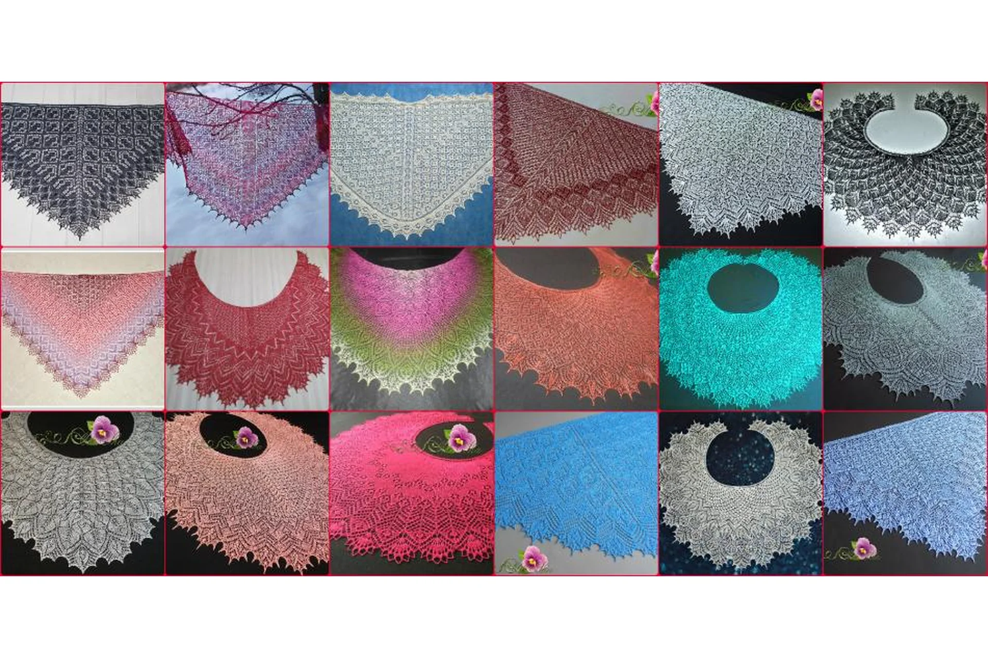 Набор описаний шалей (Ольга Бочкарева), фото 1 из 1.