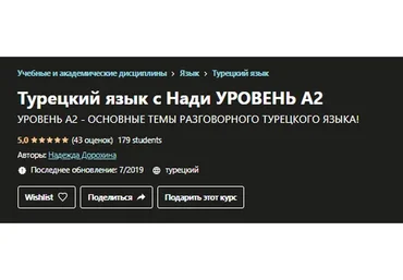 Турецкий язык с Нади. Уровень А2. Основные темы разговорного турецкого языка (Надежда Дорохина)