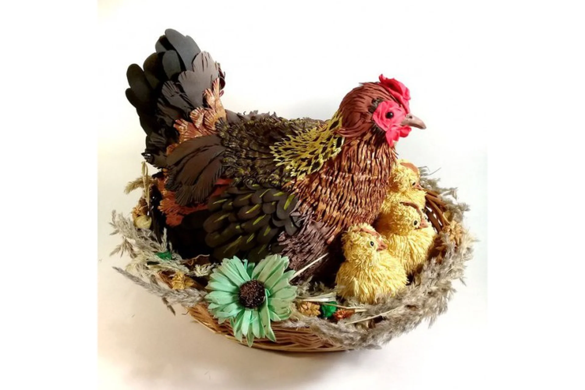 Наседка с цыплятами (Татьяна Шмелева), фото 1 из 1.