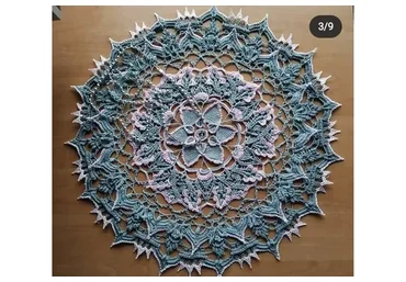 Салфетка «Рождественская роза» (Тамара Ганжа)