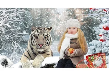 [DigitalArtStudio] Новогодний коллаж в год Тигра