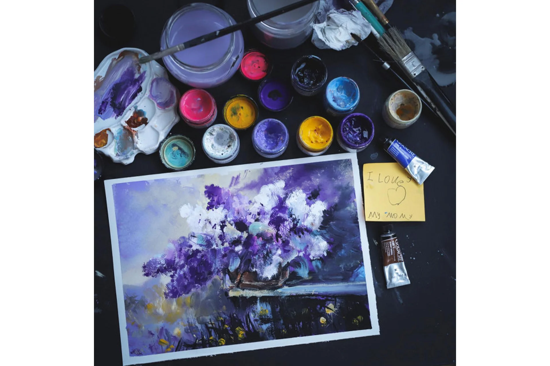 Цветные истории гуашью. Тариф Доверие (Ирина Дубровская), фото 1 из 1.