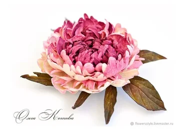 Пион из кожи (Ольга Котова)