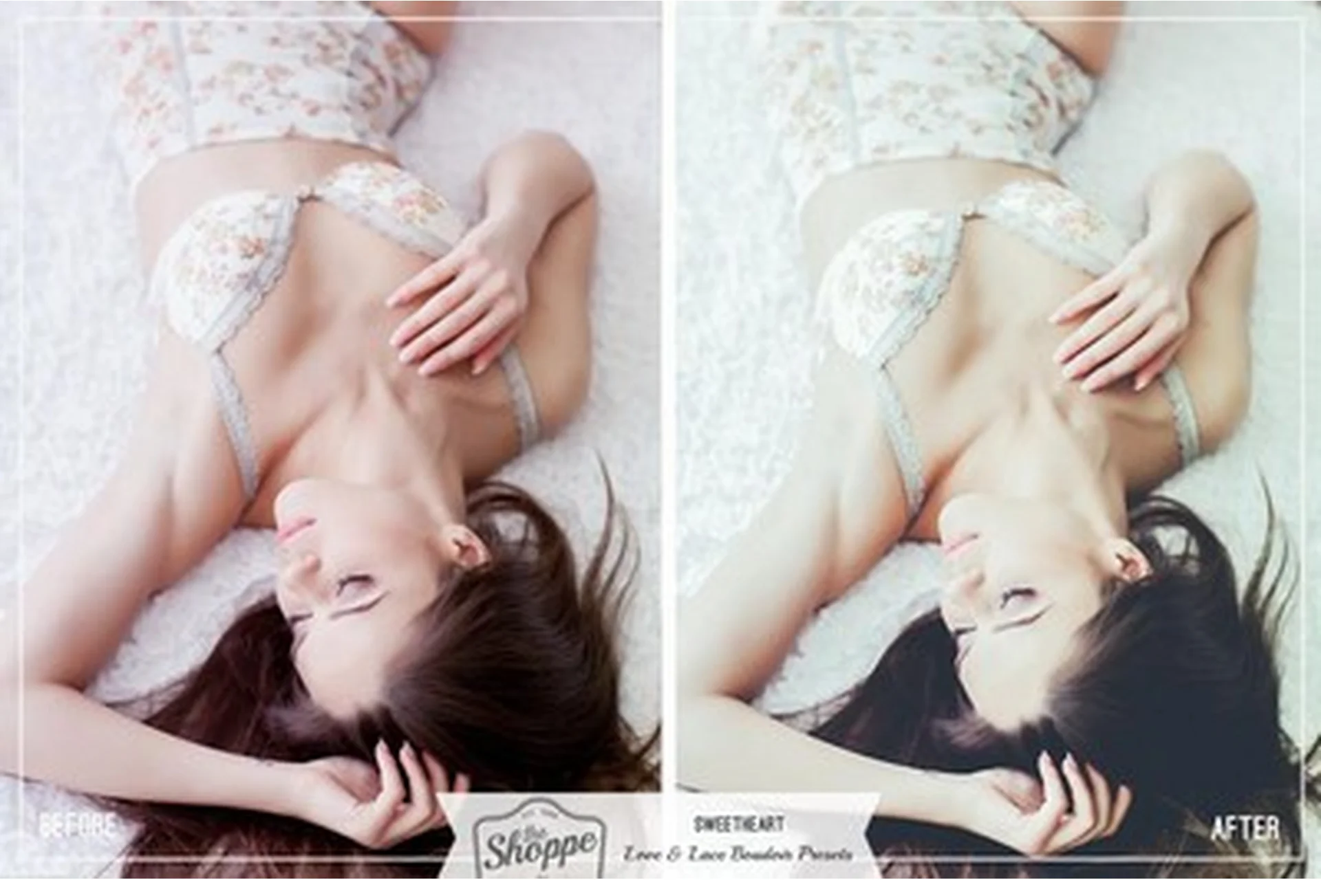 [Shoppe Designs] Пресеты Love & Lace Boudoir Vintage winter LR, LR mobile DNG, фото 1 из 1.