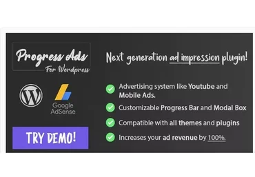 [codecanyon] Progress Ads - WordPress Skippable Ads Plugin