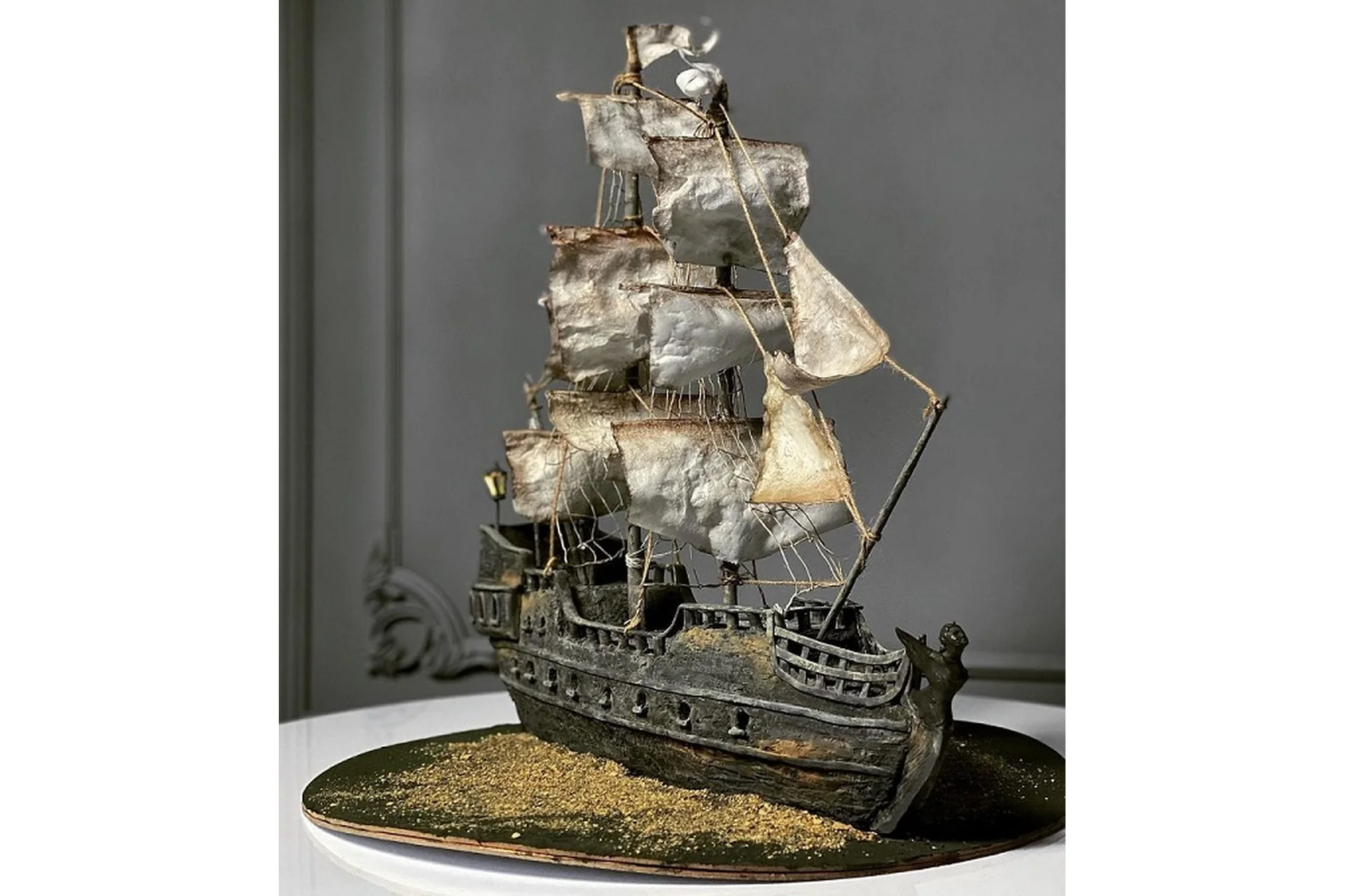 [Gnut Cake School] Торт Пиратский корабль Черная жемчужина (Елена Гнут, Екатерина Герасимова), фото 1 из 1.