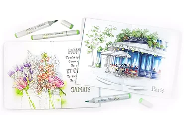 Скетчинг маркерами (Вика Минеева)