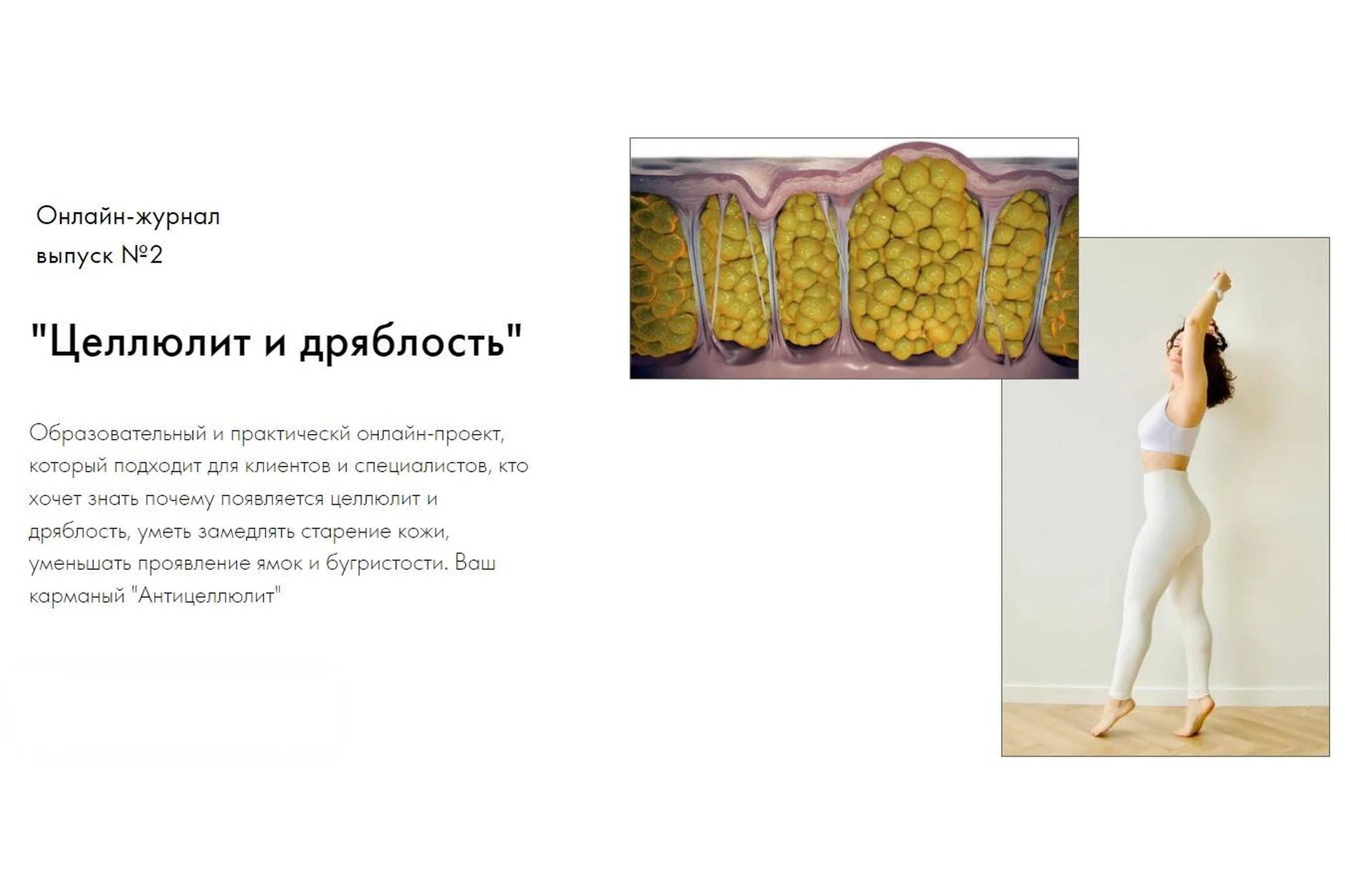 Тренерский журнал "Детали фитнеса". Выпуск №2. Целлюлит и дряблость (Оксана Килина), фото 1 из 1.