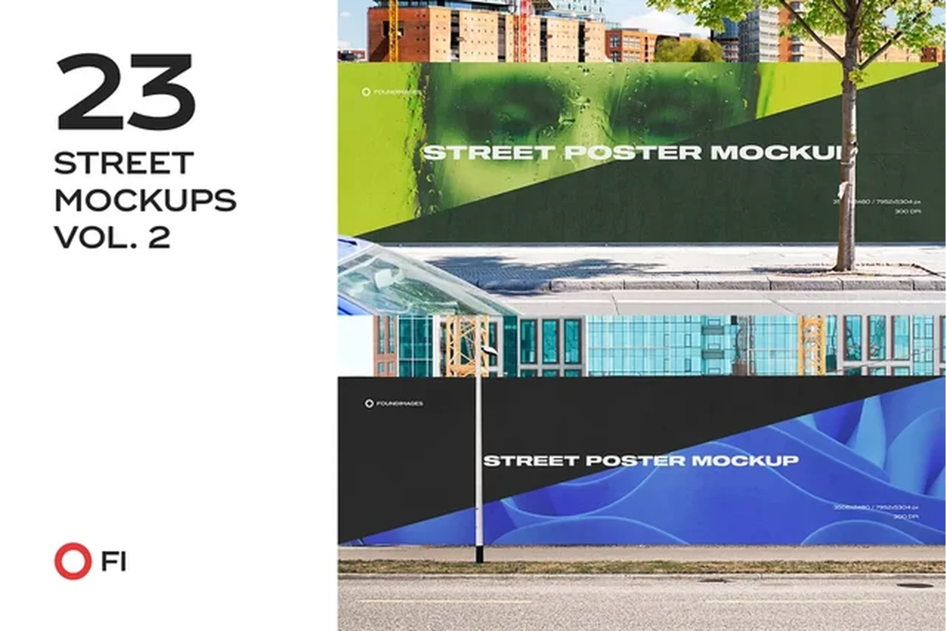 [Creativemarket] Urban mockup poster street vol.2 (FoundImages), фото 1 из 1.