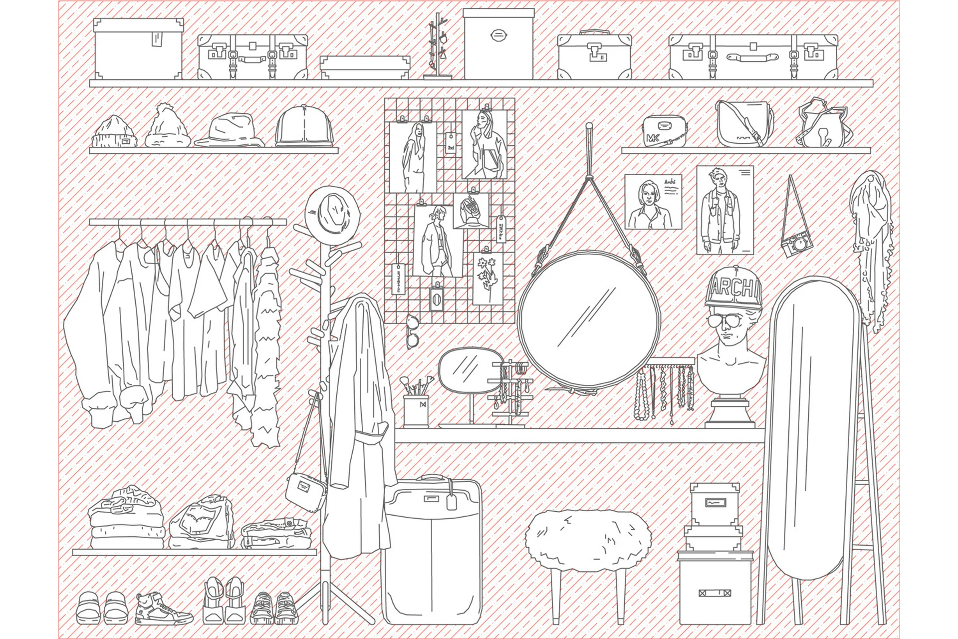 [architectured] Гардеробный набор деталей (Маргарита Гайдук, Никита Гайдук), фото 1 из 1.