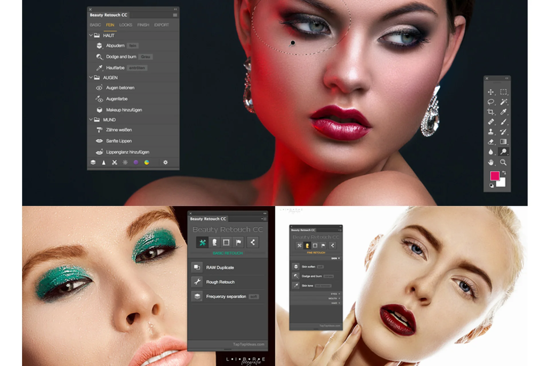 [Taptapideas] Панель Ретушера для Photoshop. Beauty Retouch CC, фото 1 из 1.