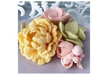 Заливной зефир со вкусом Птичьего молока. Конфеты Птичье молоко в виде цветов (Елена Гринева)