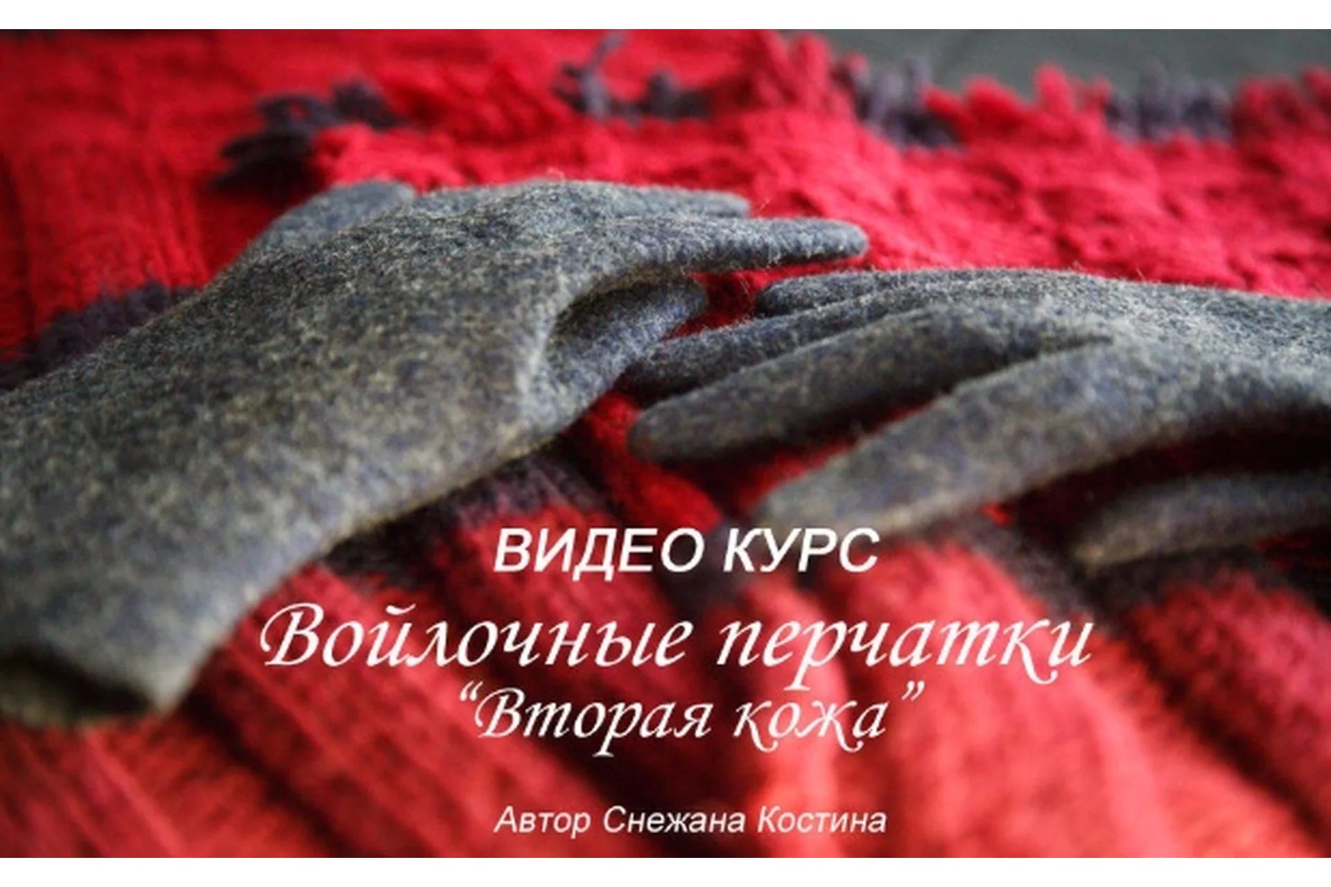 Войлочные перчатки «Вторая кожа» (Снежана Костина), фото 1 из 1.