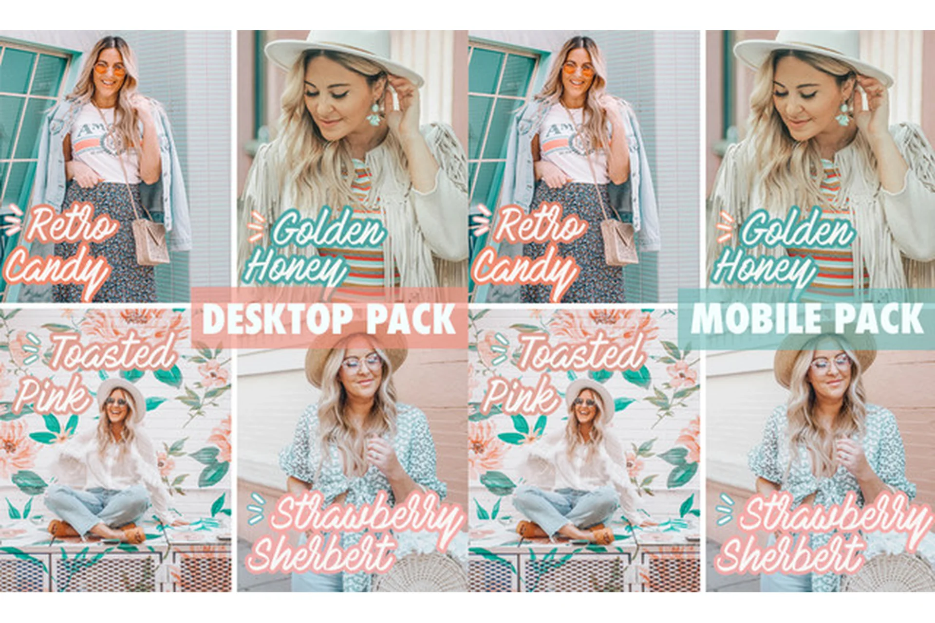 [Pineapple & Prosecco] Гламурные Пресеты Desktop Pack + Mobile Pack 1, фото 1 из 1.